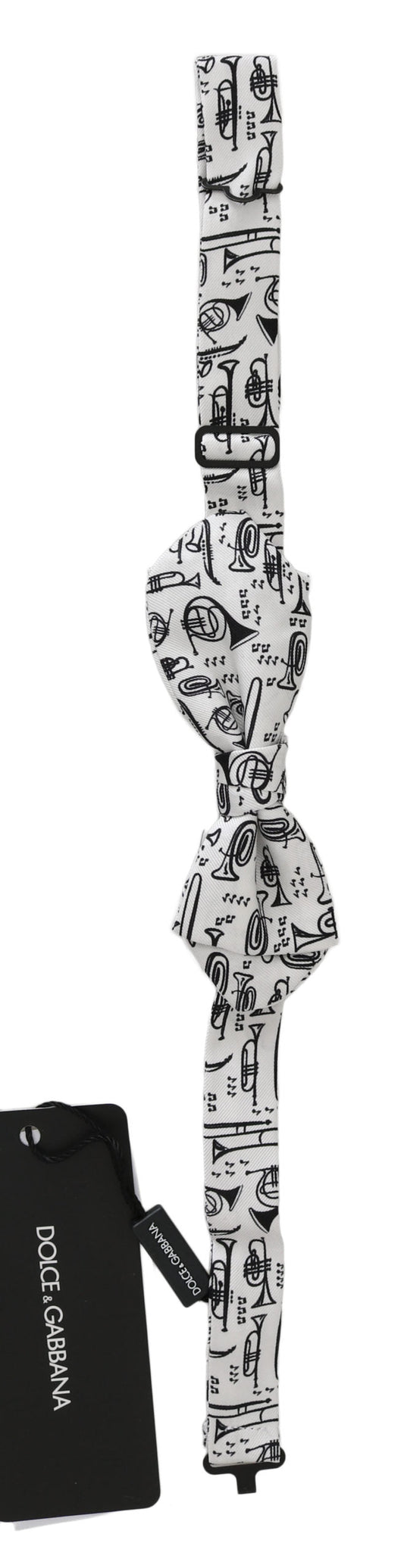 White Instruments Adjustable Neck Papillon Men Bow Tie Dolce & Gabbana