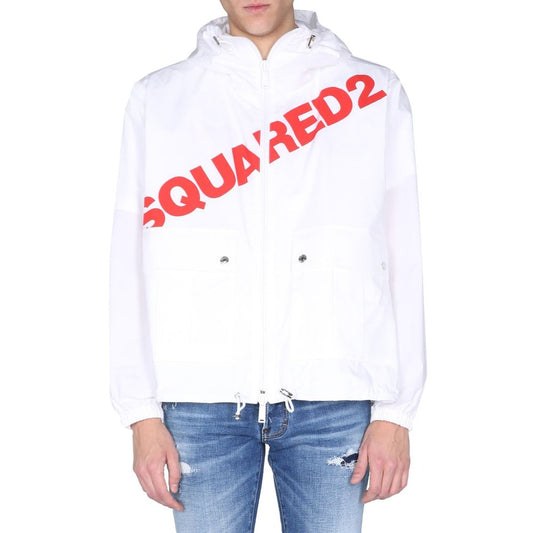 White Cotton Shell Jacket