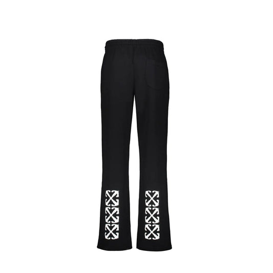 Off-White Black Cotton Joggers (Workout Pants)