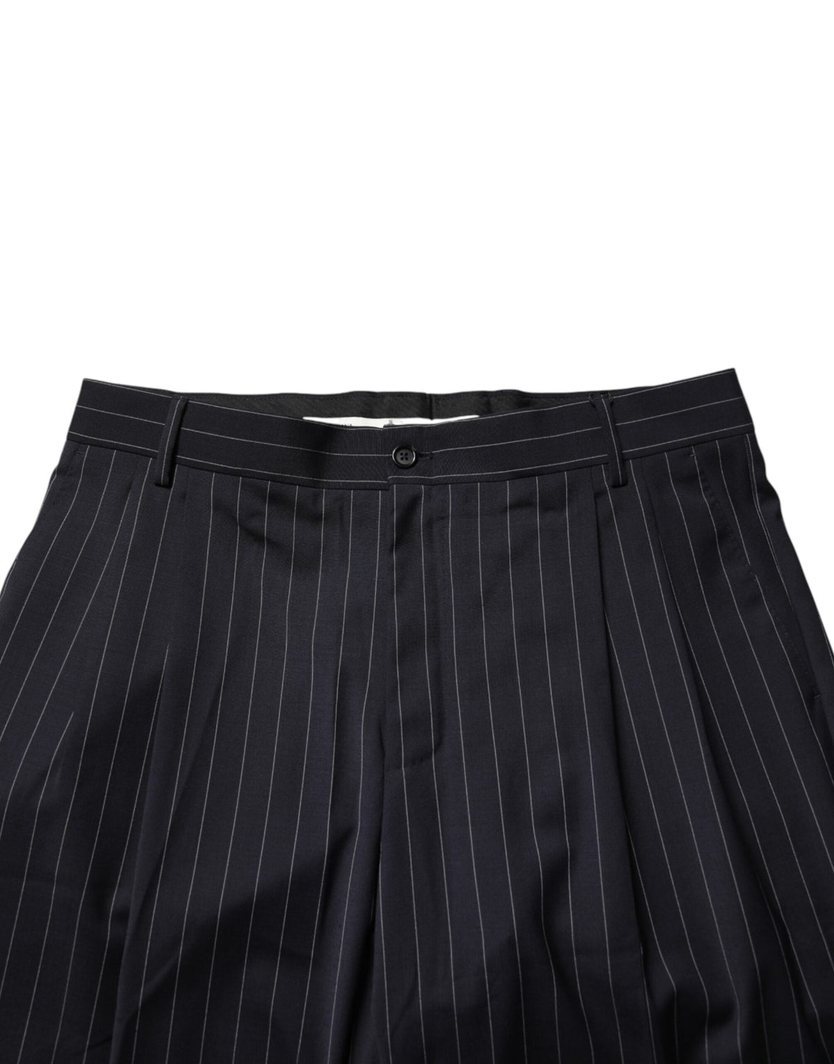 Black Stripe Straight Men Dress Trouser Pants