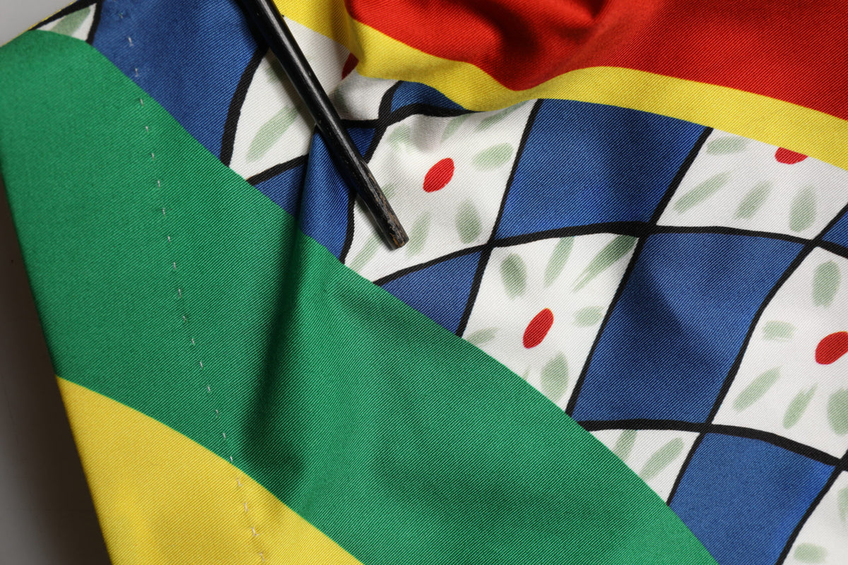Multicolor Carretto Print Men Bermuda Shorts