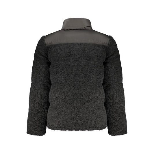 Black Polyester Men's Jacket