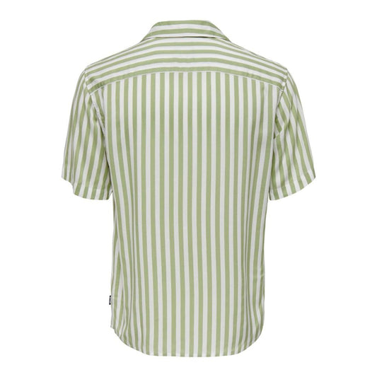 Bicolor Cotton Pattern Shirt