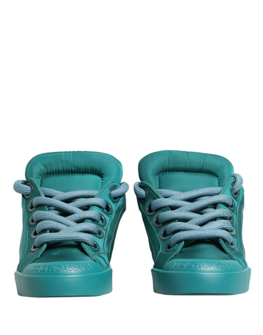 Teal Portofino Men Low Top Sneakers Shoes
