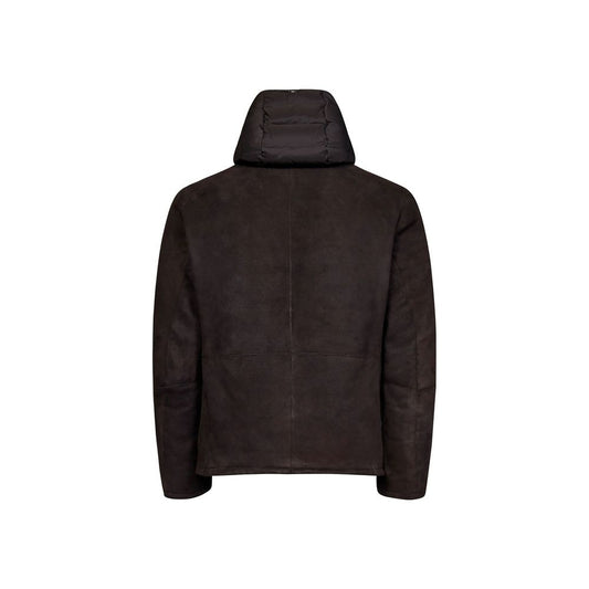 Brown Lambskin Shell Jacket
