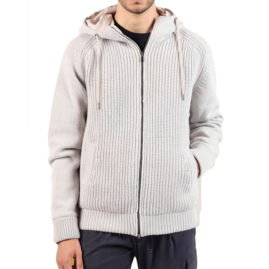 Gray Wool Bomber
