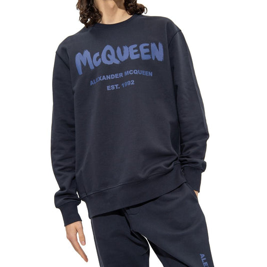 Blue Cotton Sweatshirt