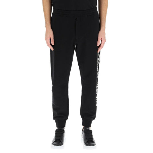 Black Cotton Joggers (Workout Pants)