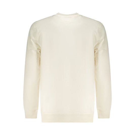 White Cotton Men Sweatshirt