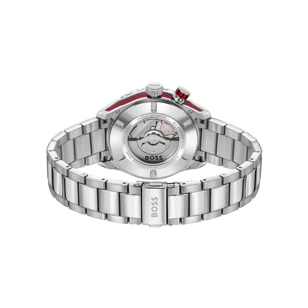 Gray Stainless Steel Dress Watch