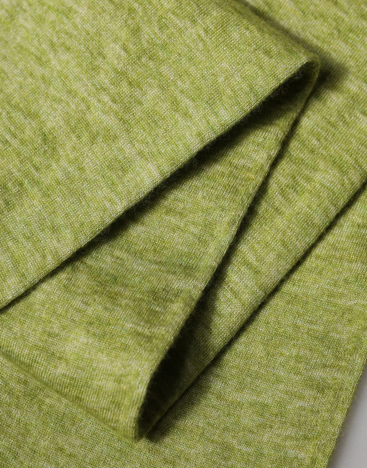 Green Cashmere Knitted Neck Foulard 280cm x11cm Men Scarf