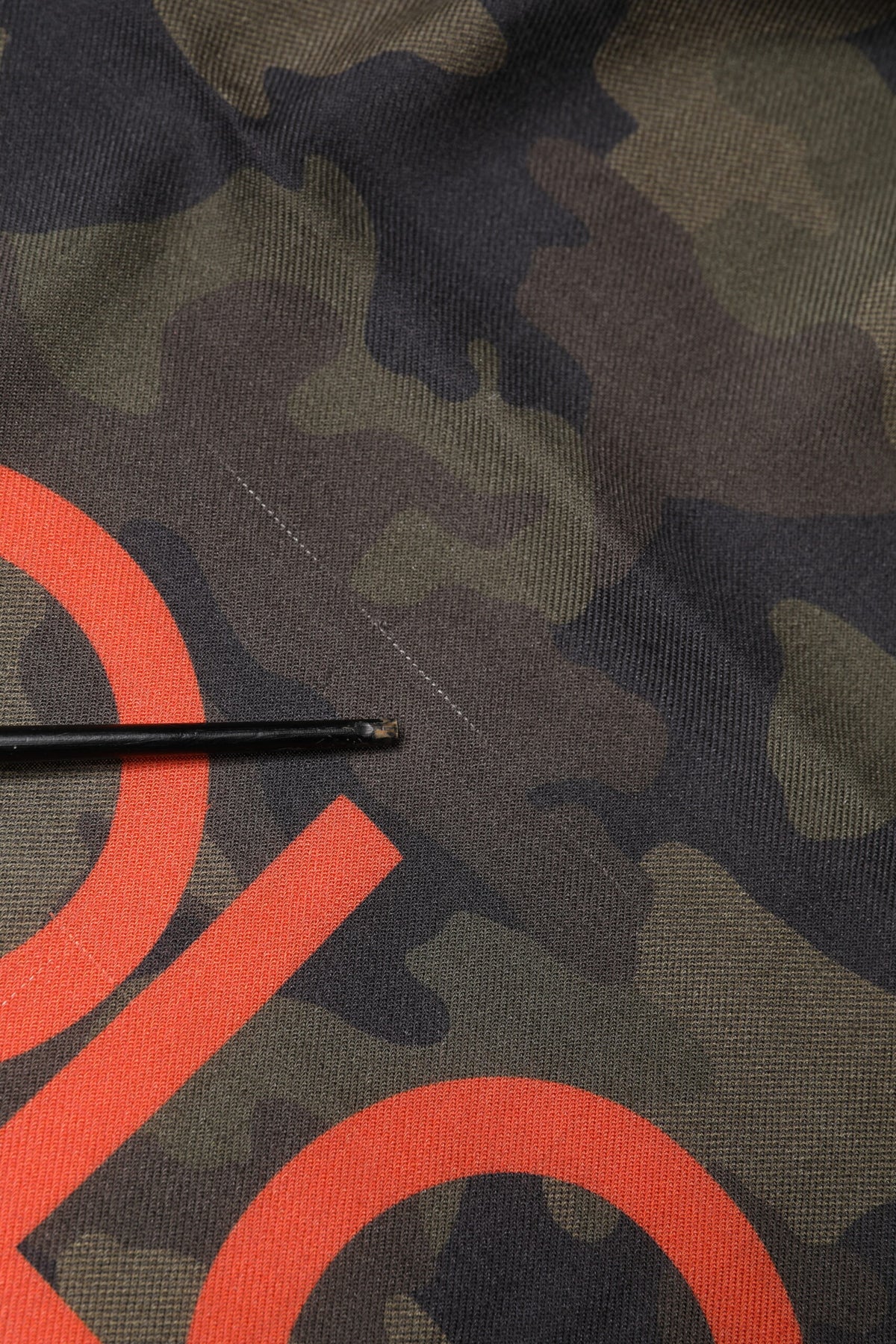 Green Camouflage Logo Cashmere 138cm x 137cm Men Scarf