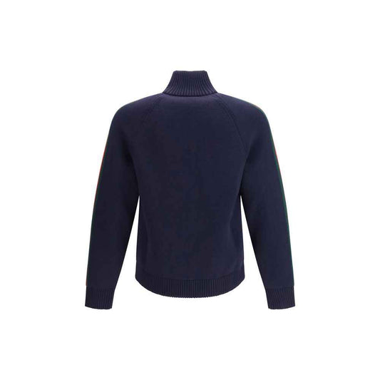 Blue Wool Full-Length Jacket