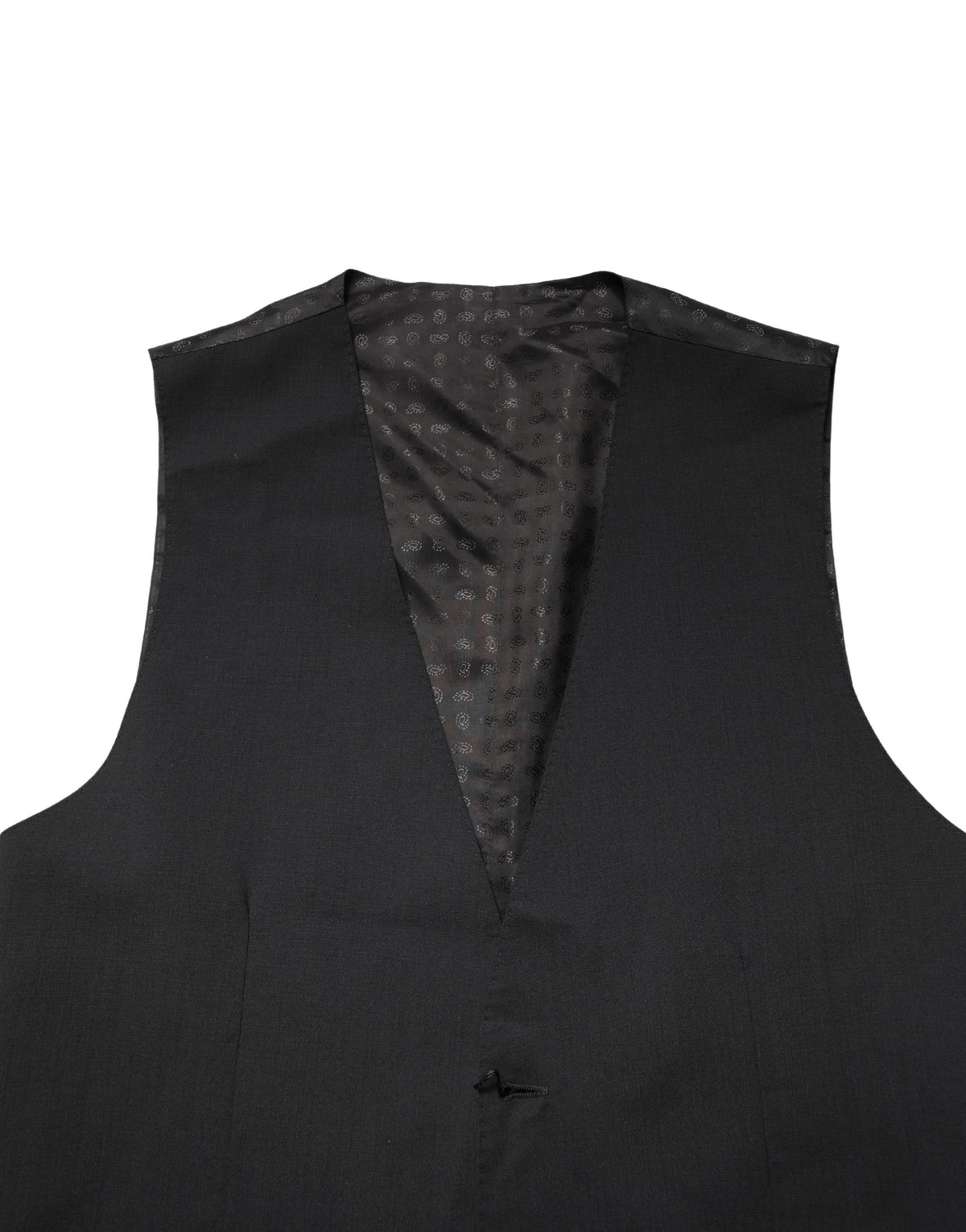 Black Wool Dress Men Formal Waistcoat Vest