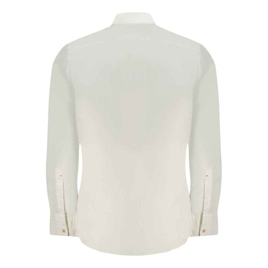 White Cotton Men Shirt