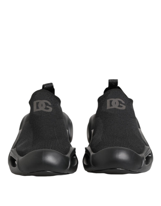 Black Slip On Wave Low Top Sneakers Shoes