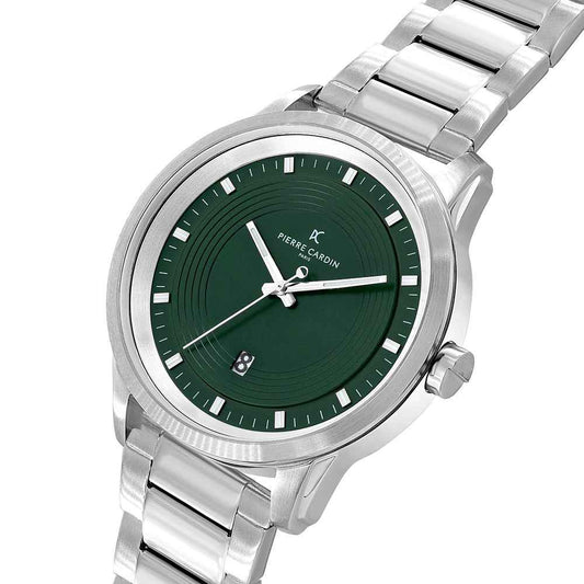 Gray Stainless Steel Dress Watch