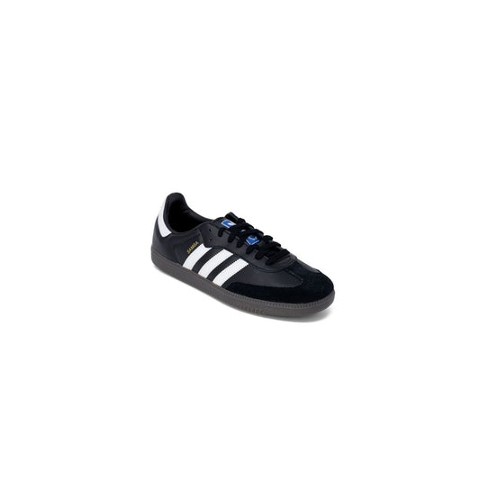 Black Leather Low Top Sneakers