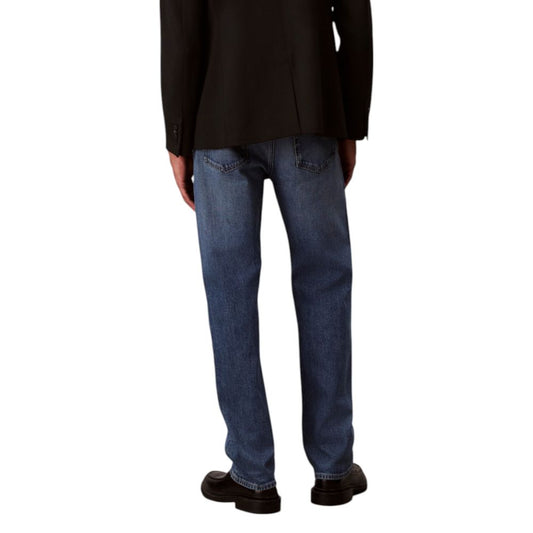 Blue Cotton Relaxed Fit Jeans