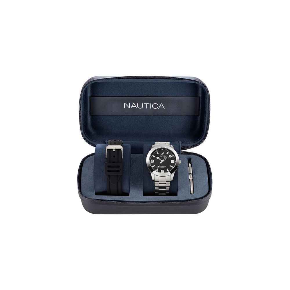 Gray Stainless Steel Dress Watch