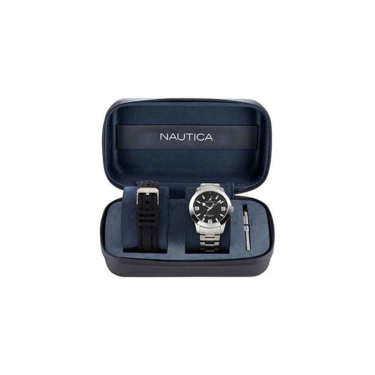Gray Stainless Steel Dress Watch