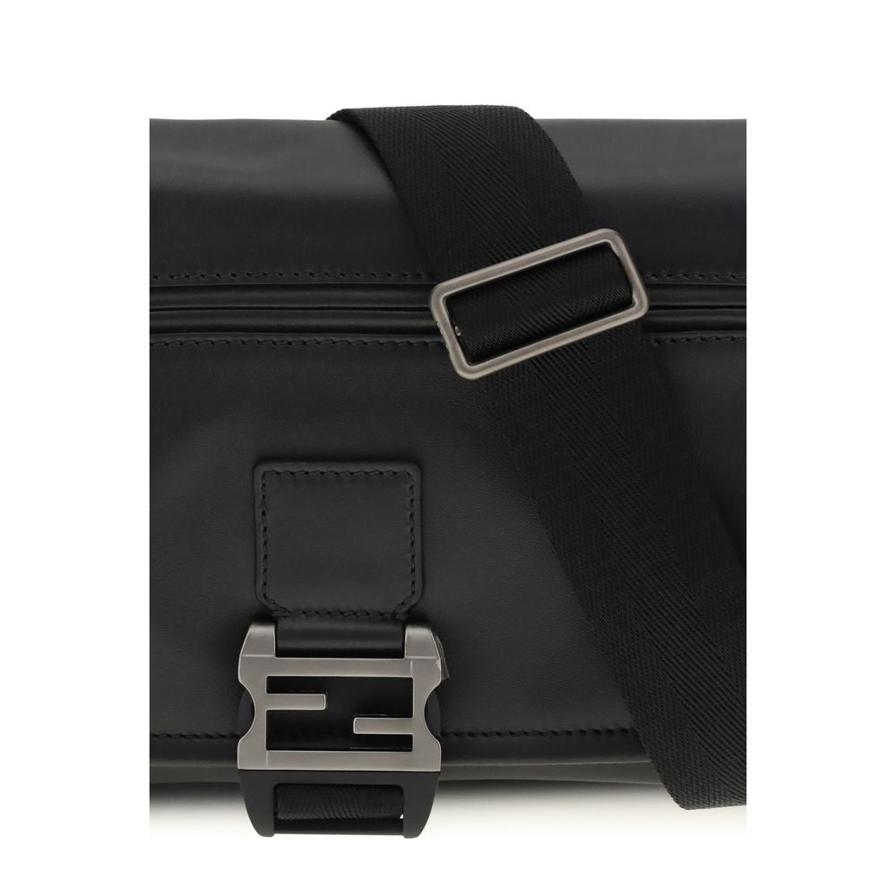 Black Calf Leather Bos Taurus Shoulder Bag