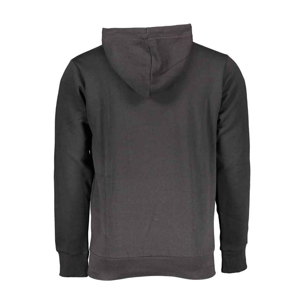 Black Cotton Mens Sweatshirt