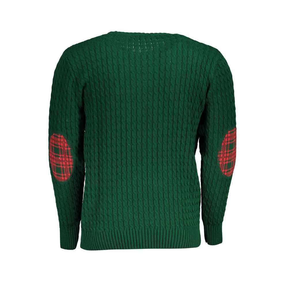 Verde Acrylic Men Sweater