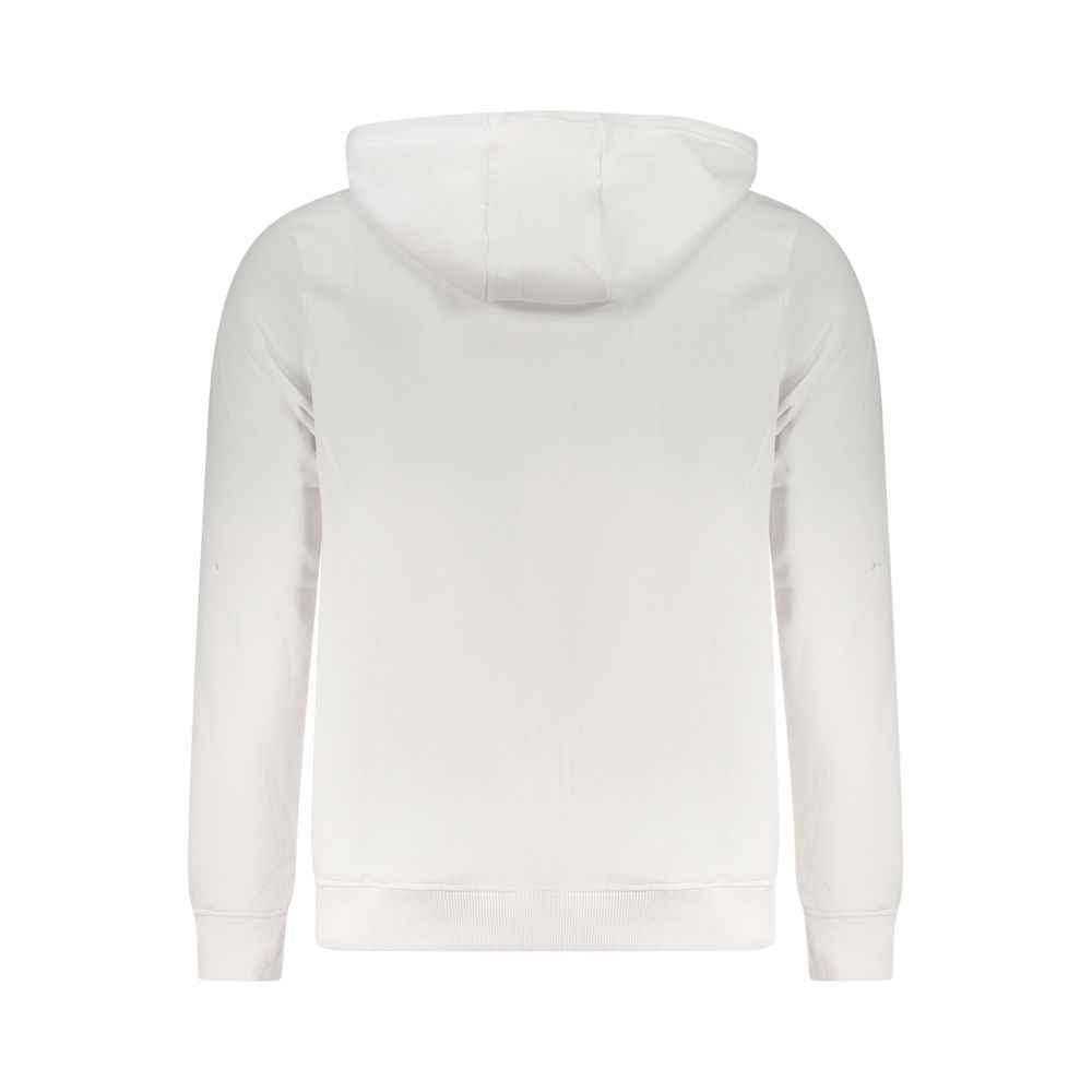 White Cotton Men's Hoodie