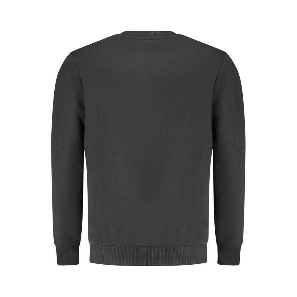 Black Cotton Men's Sweatshirt