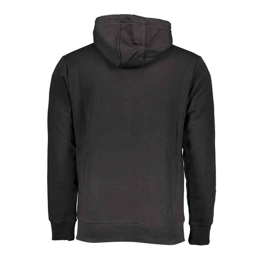 Black Cotton Men's Hoodie