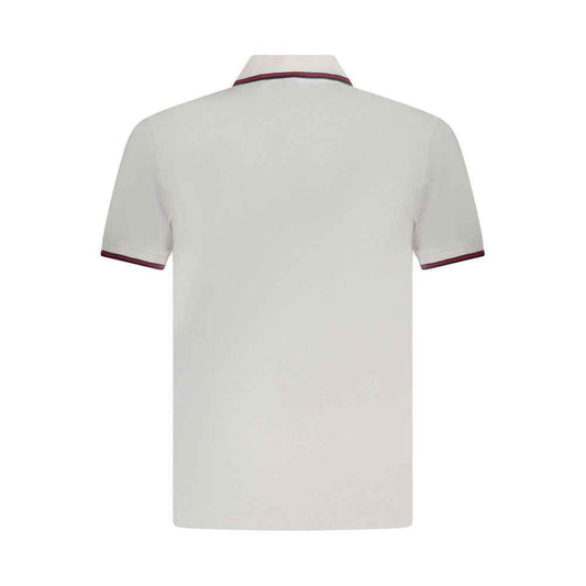 White Cotton Men Polo Shirt
