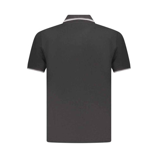 Black Cotton Men's Polo Shirt