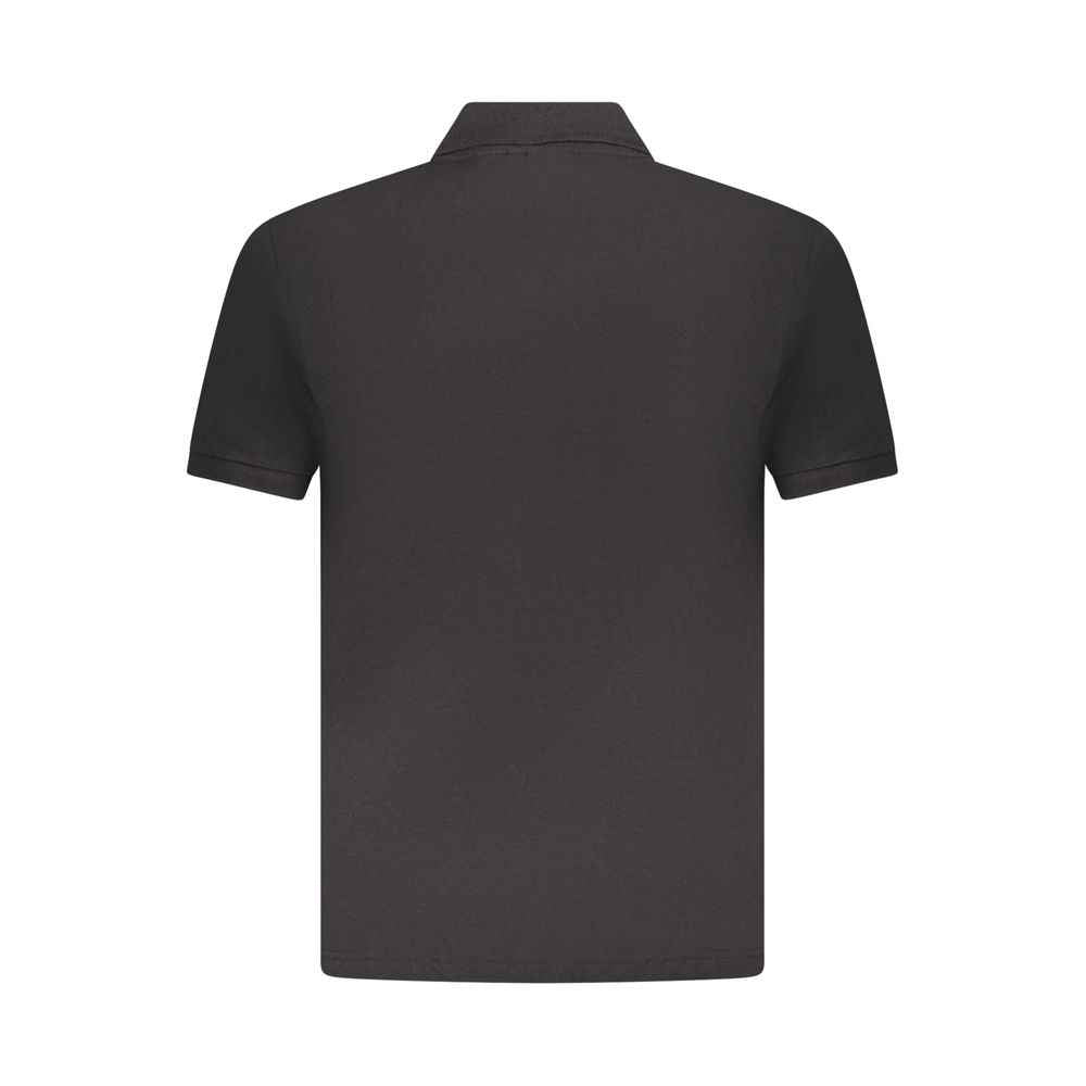 Black Cotton Mens Polo Shirt