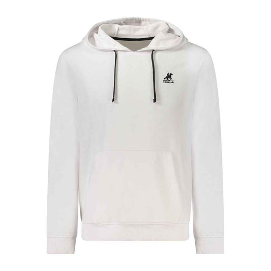 White Cotton Men Sweatshirt