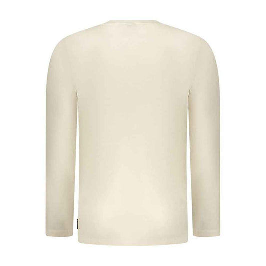 Beige Cotton Men T-Shirt
