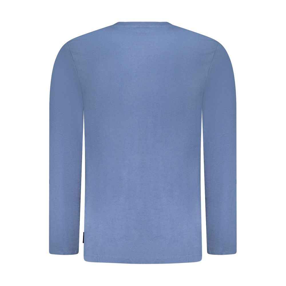 Blue Cotton Men's T-Shirt