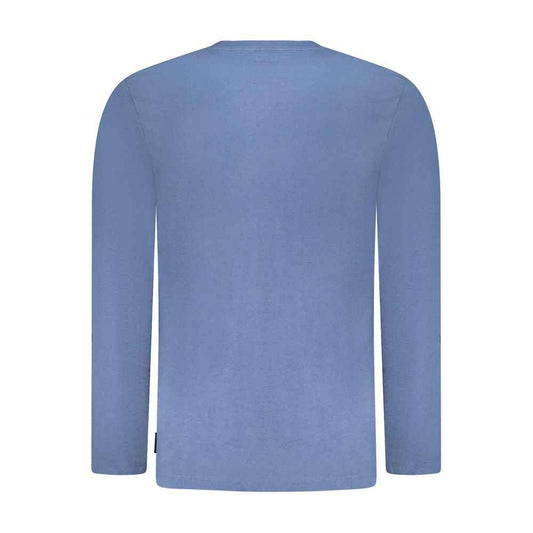 Blue Cotton Men's T-Shirt