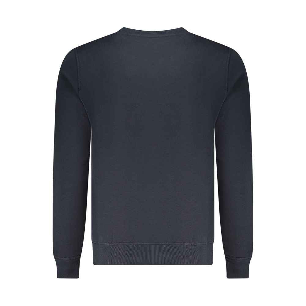 Blue Polyester Men Sweatshirt