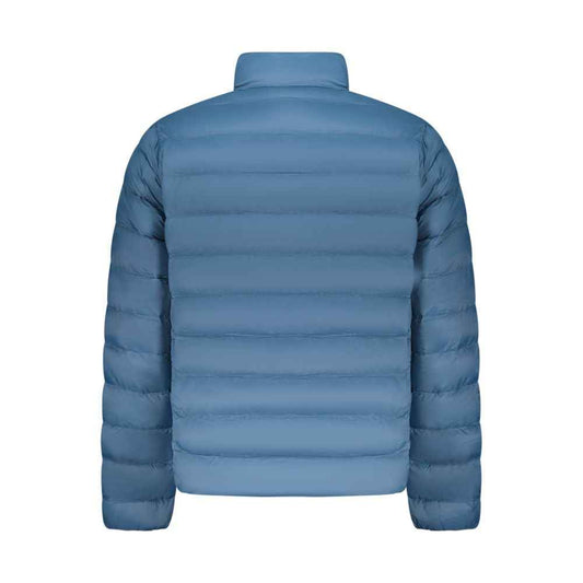 Blu Polyester Men's Jacket
