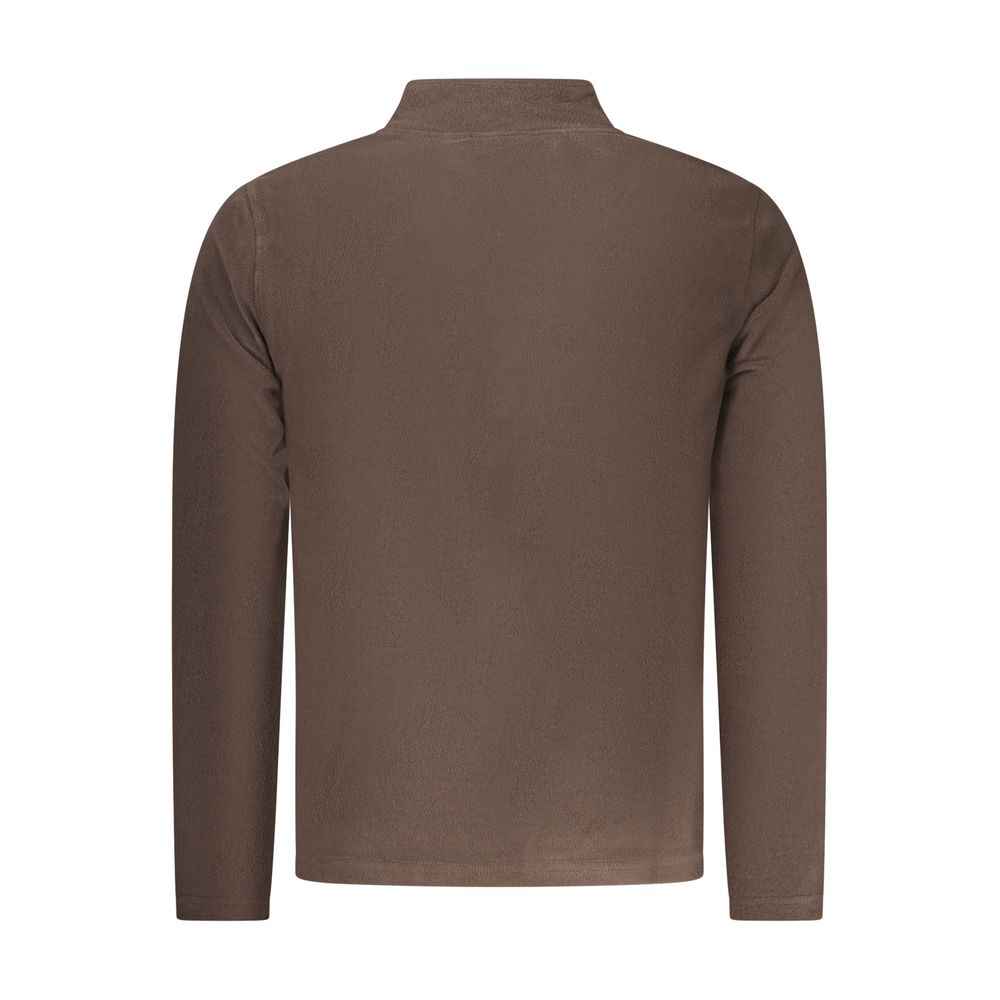 Marrone Polyester Men Sweatshirt