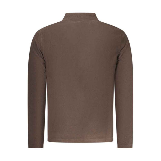 Marrone Polyester Men Sweatshirt