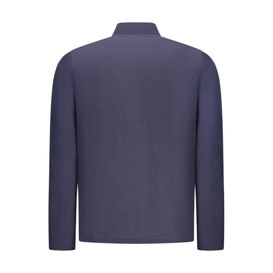 "Blu Polyester Men's Sweatshirt"