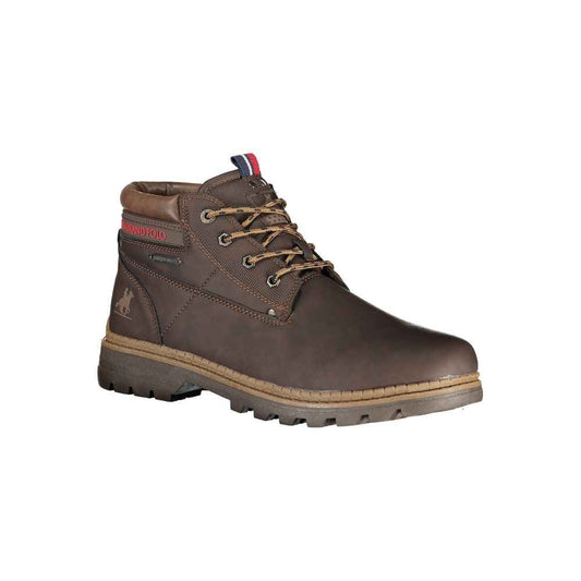 Marrone Polyurethane Men Ankle Boot