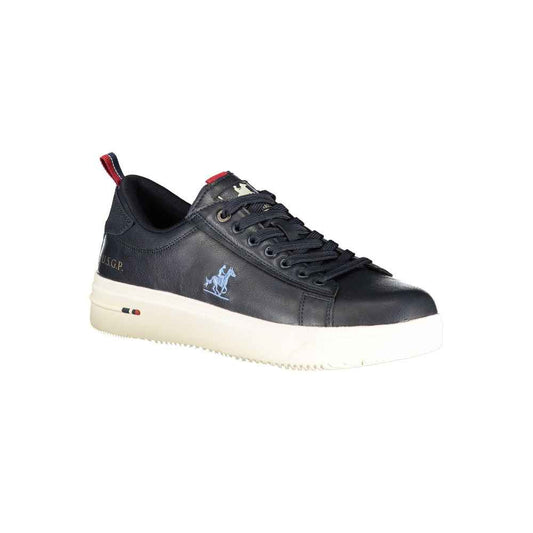 Blue Polyester Men Sneaker