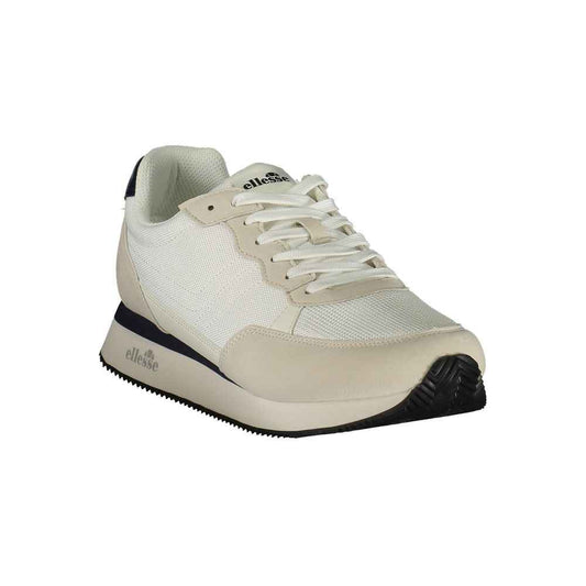 Bianco Poliestere Men Sneaker