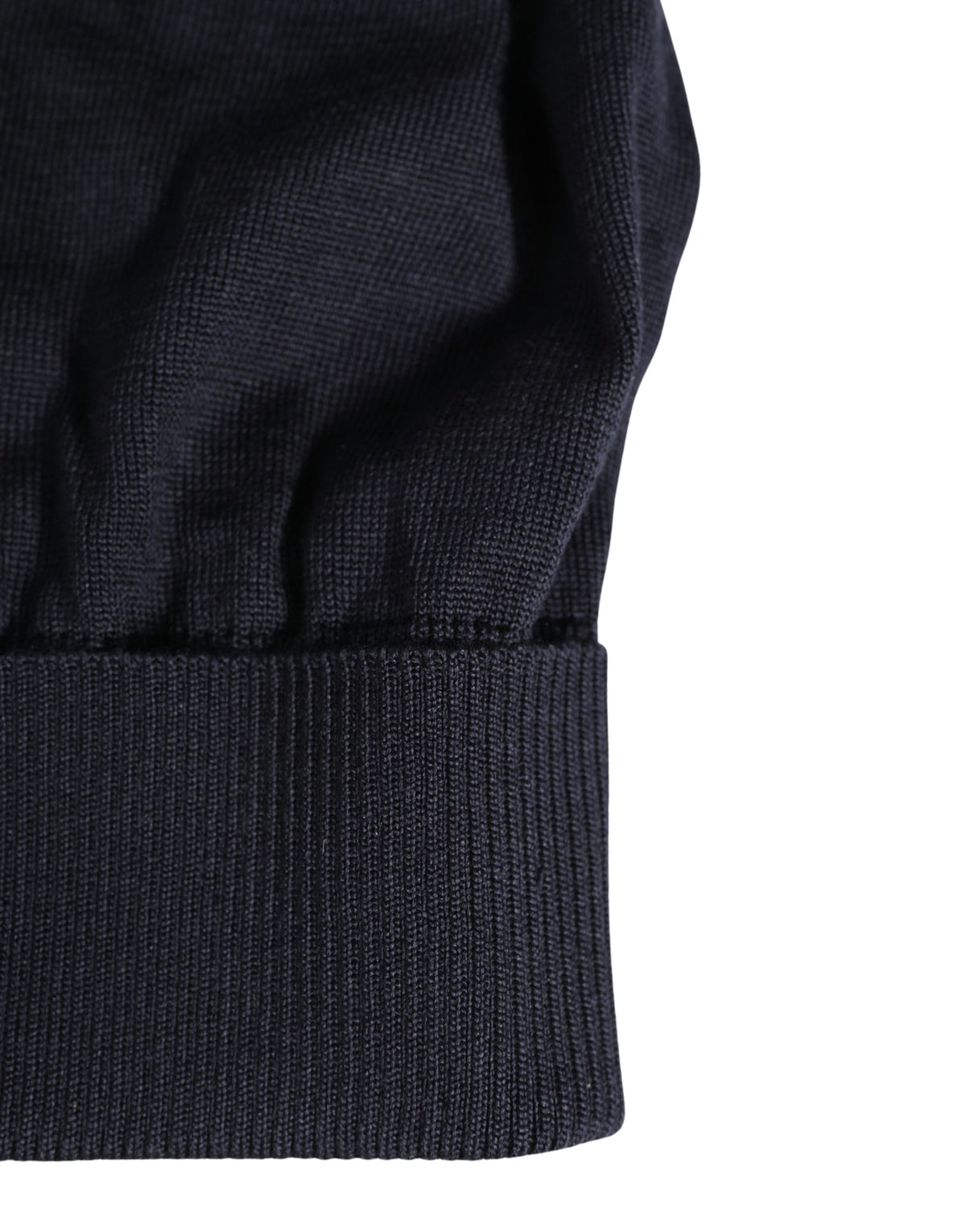 Black Solid Wool Knitted Winter Beanie Cap Hat