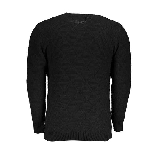 Black Acrylic Men's Sweater