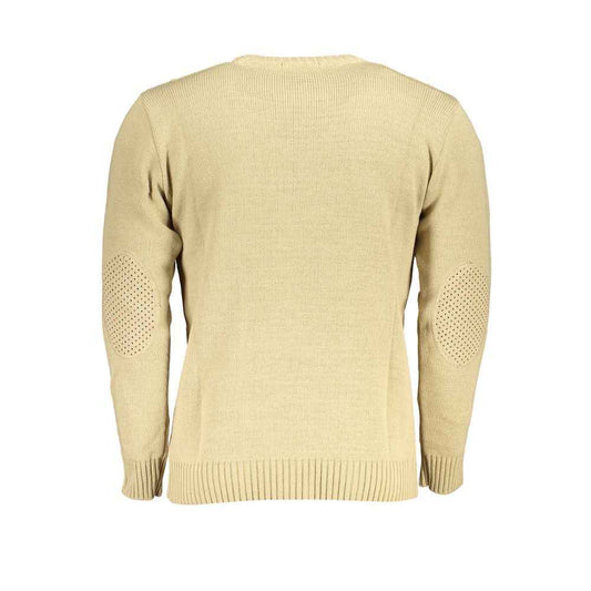 Beige Acrylic Men Sweater