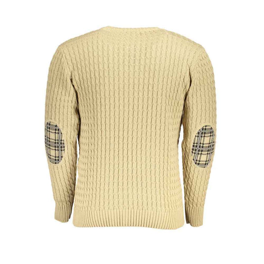 Beige Fabric Sweatshirt